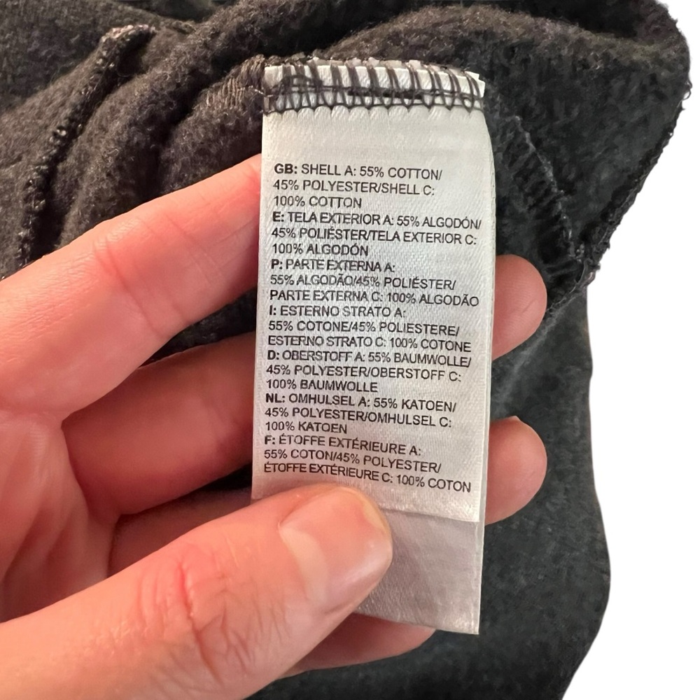 The north face grey fleece hoodie. Size medium - Picture 5 of 8